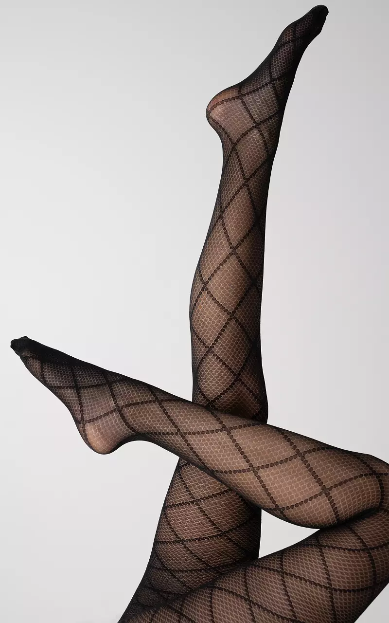 Patterned tights - Black, Guts & Gusto
