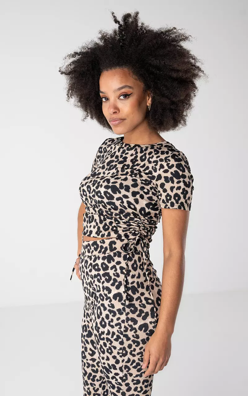 Leopard print hot sale string dress