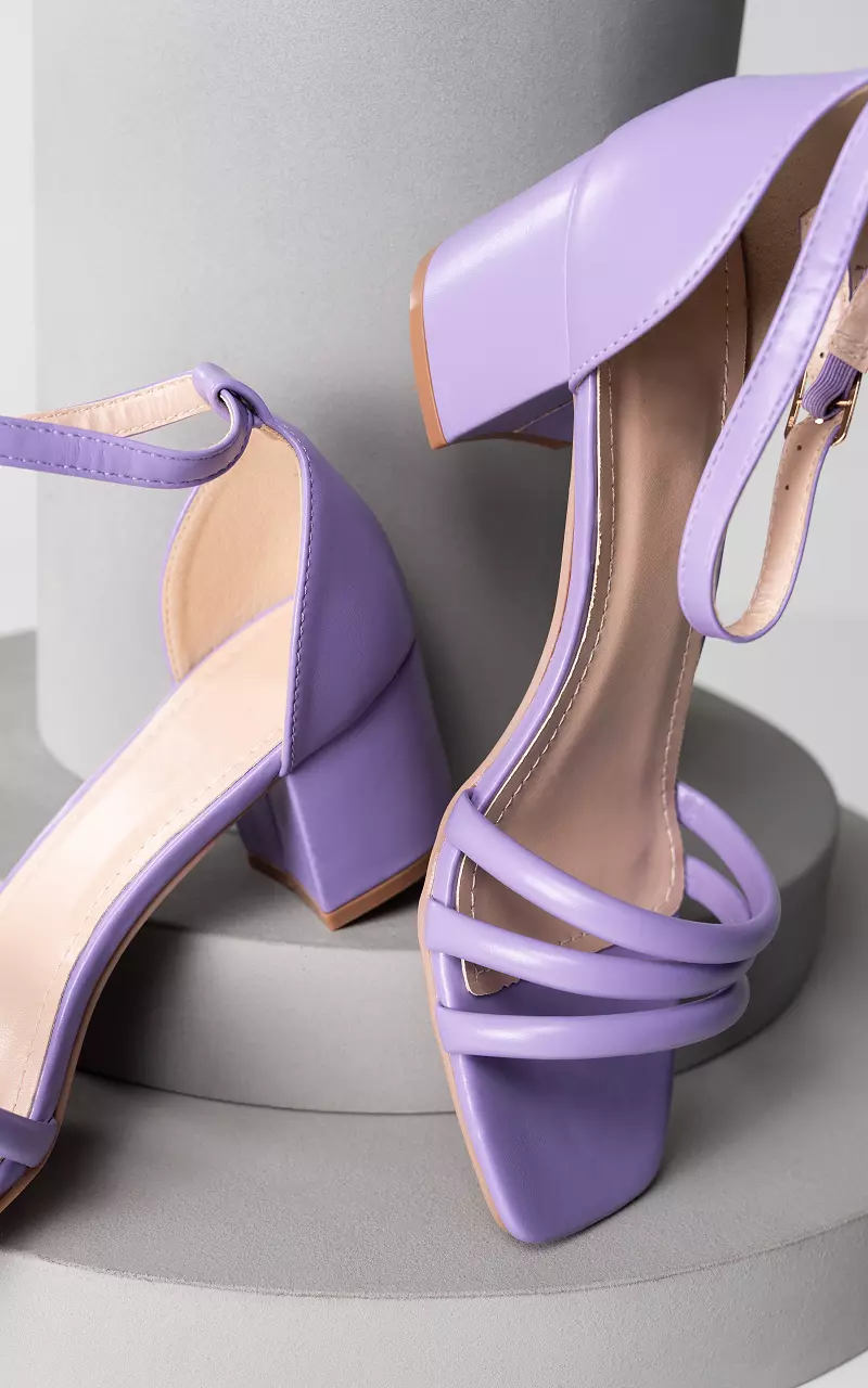 High heels velvet lilac – DAFREHICA