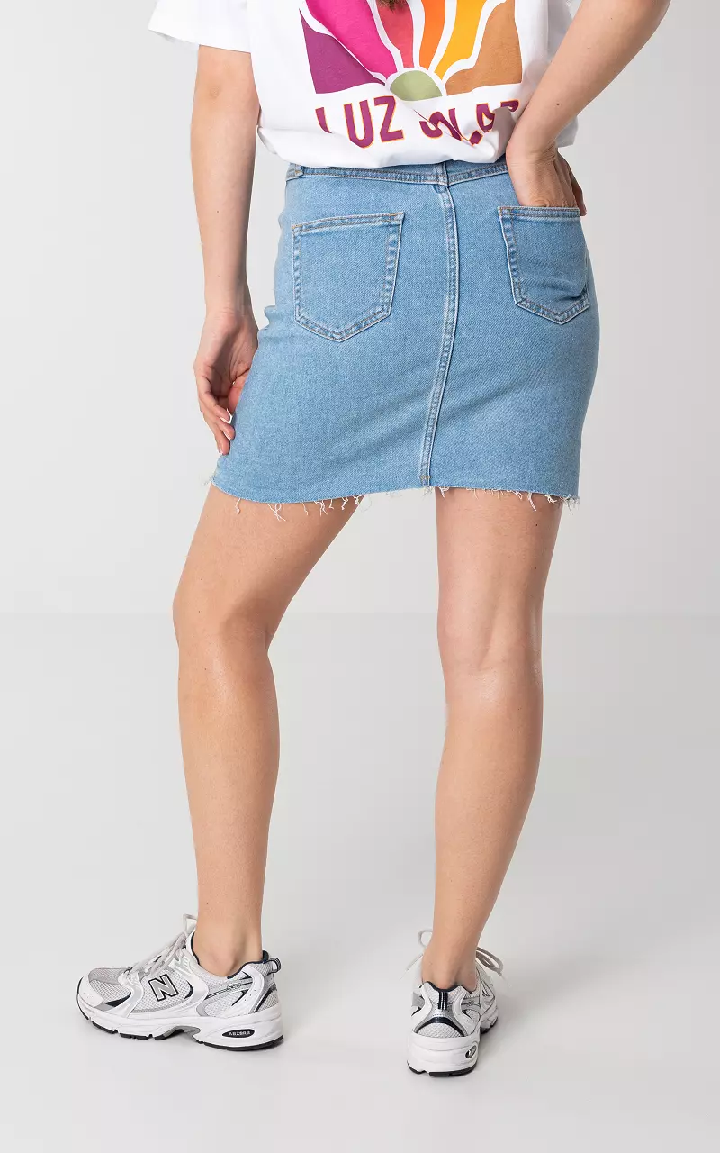 Denim skirt best sale with rhinestones