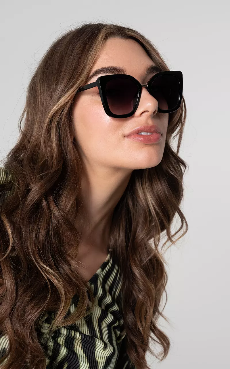 Zonnebril met gepolariseerde glazen Zwart