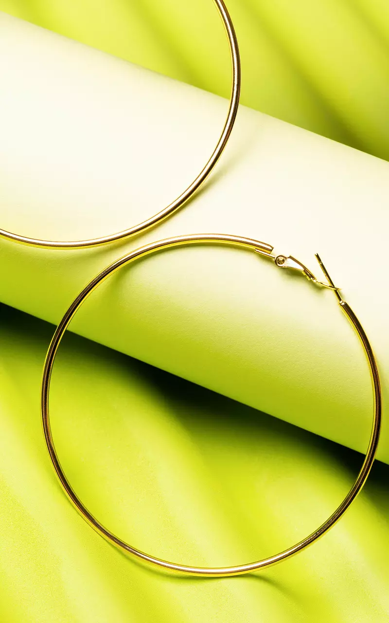 Stainless steel creoles Gold