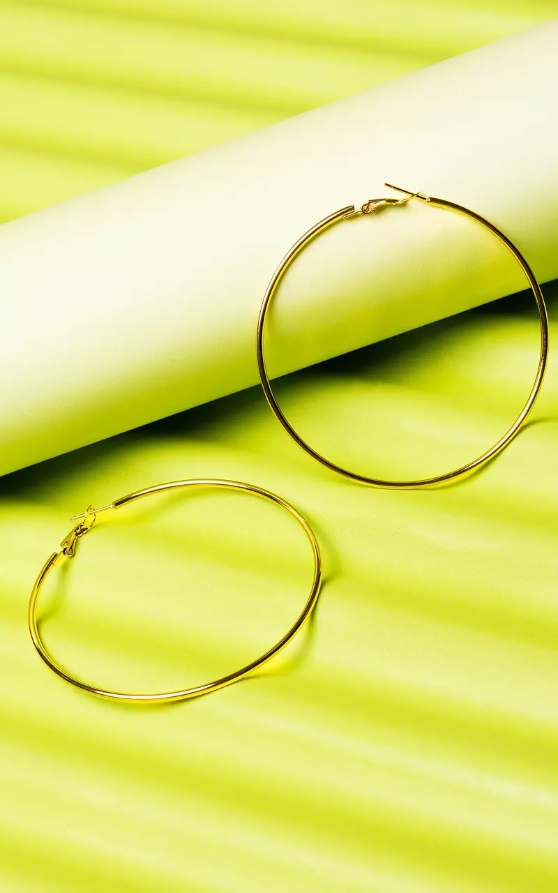 Stainless steel creoles Gold