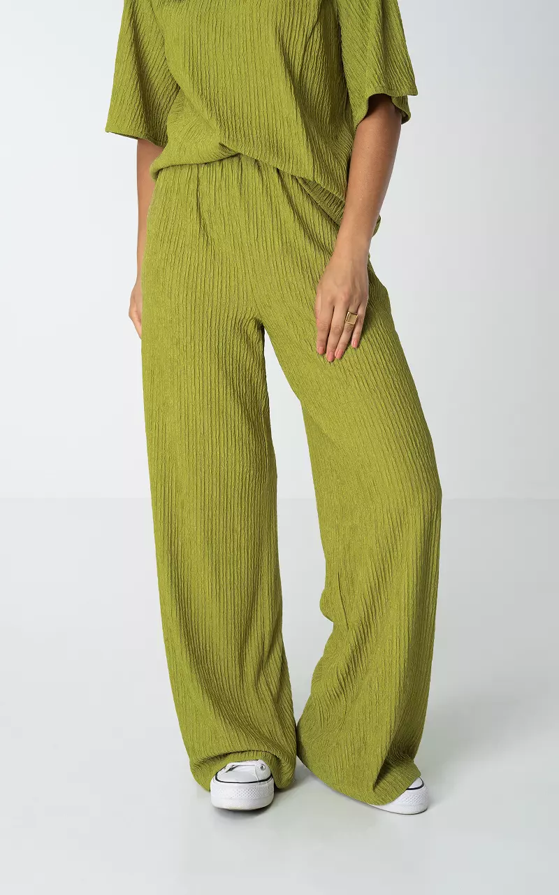 Loose fit: trousers with a high-rise waistband - ecru | Comma