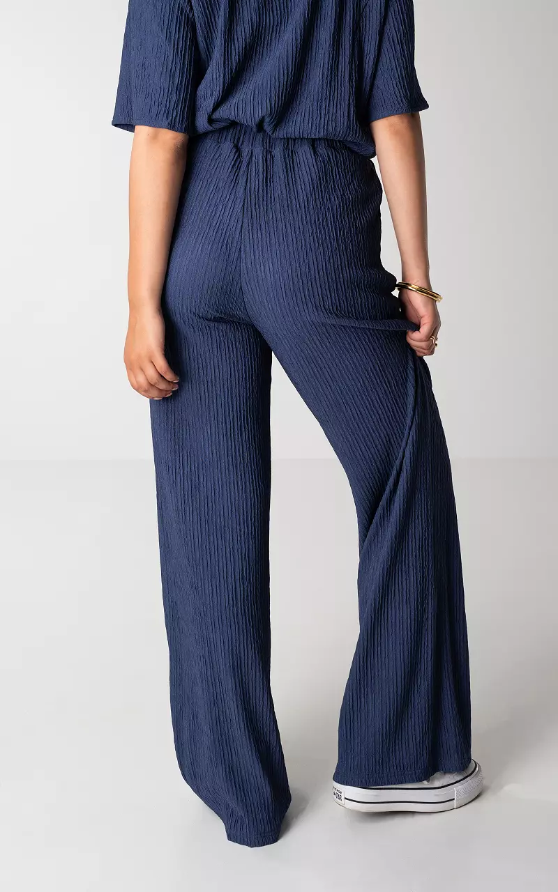 Loose-fitting pants with pockets - Dark Blue