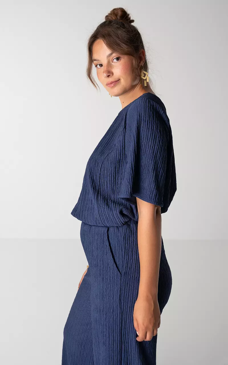 Top with structure Dark Blue