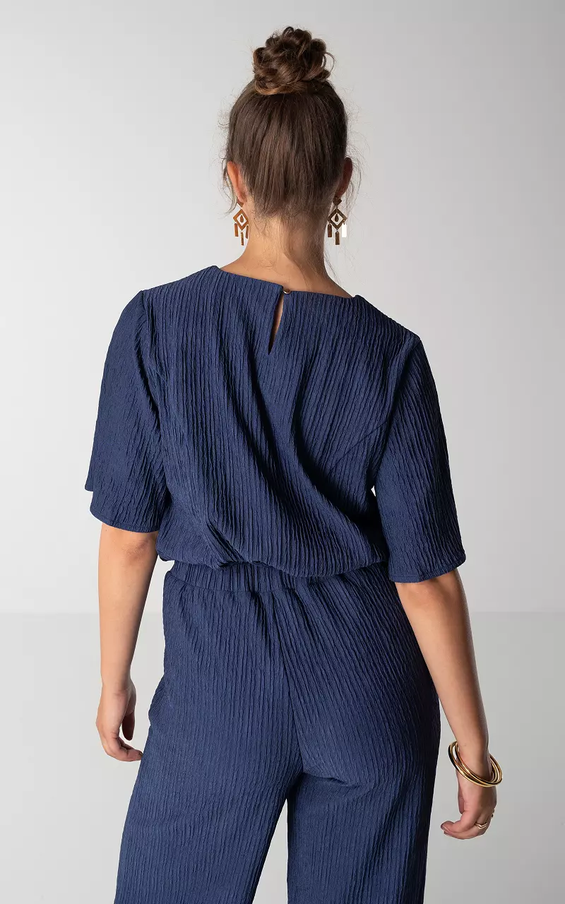 Top with structure Dark Blue