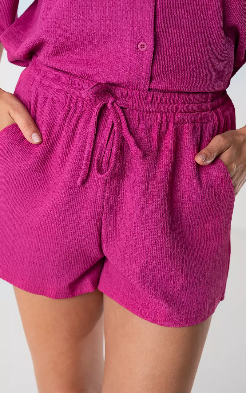Structured shorts Fuchsia