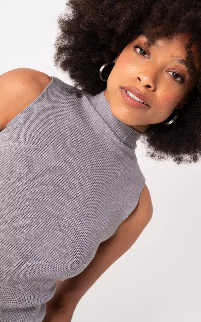 Turtleneck top Grey