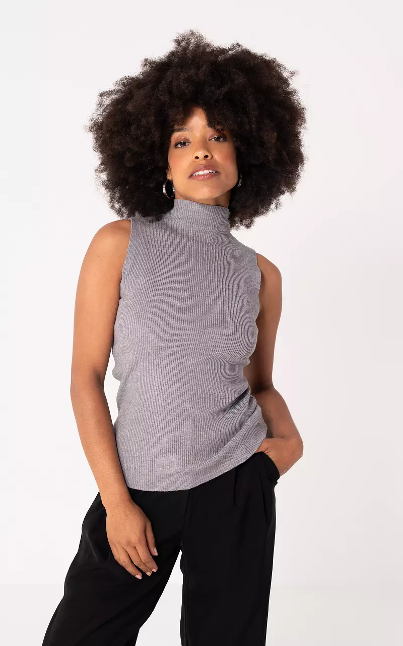 Turtleneck top Grey
