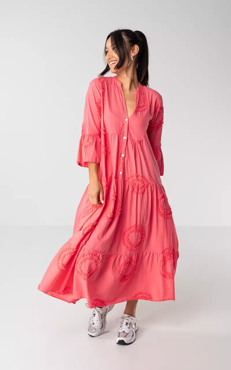 Coral red maxi discount dress