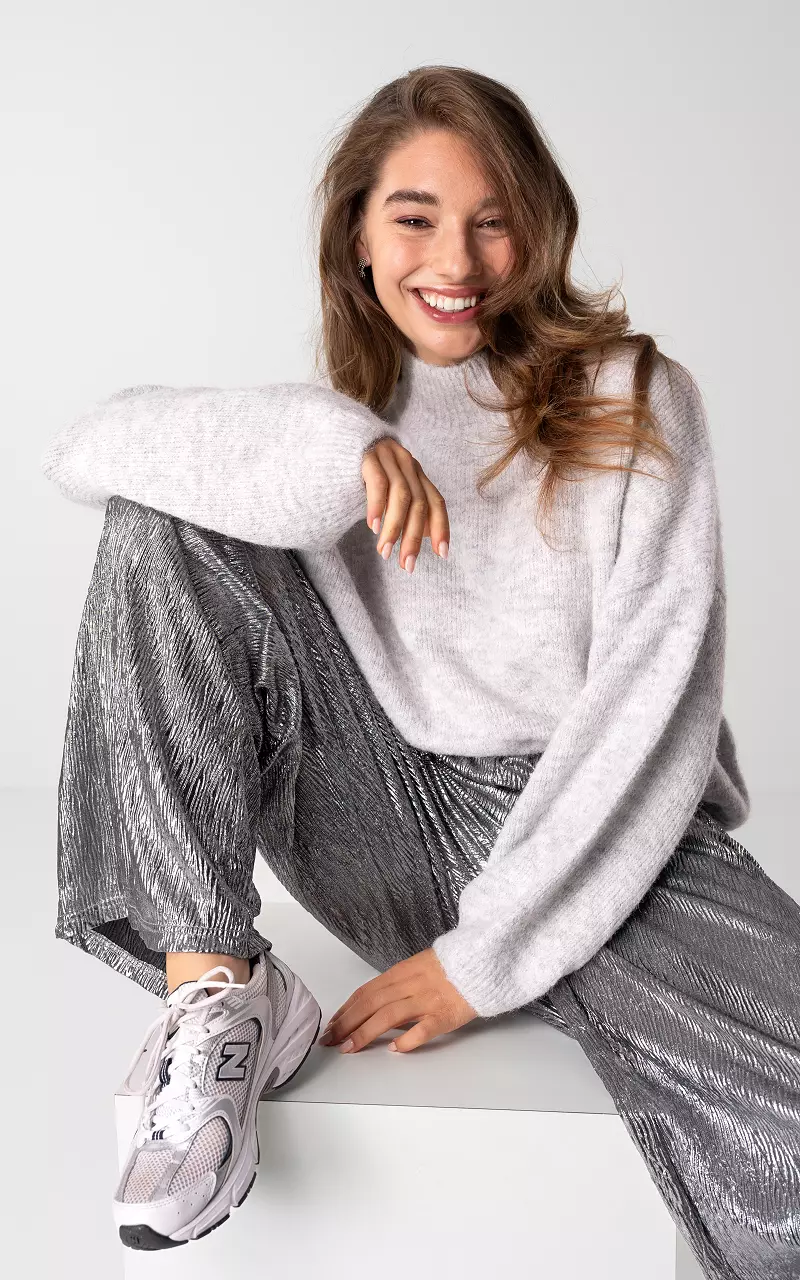 Sweater with turtle neck Light Grey