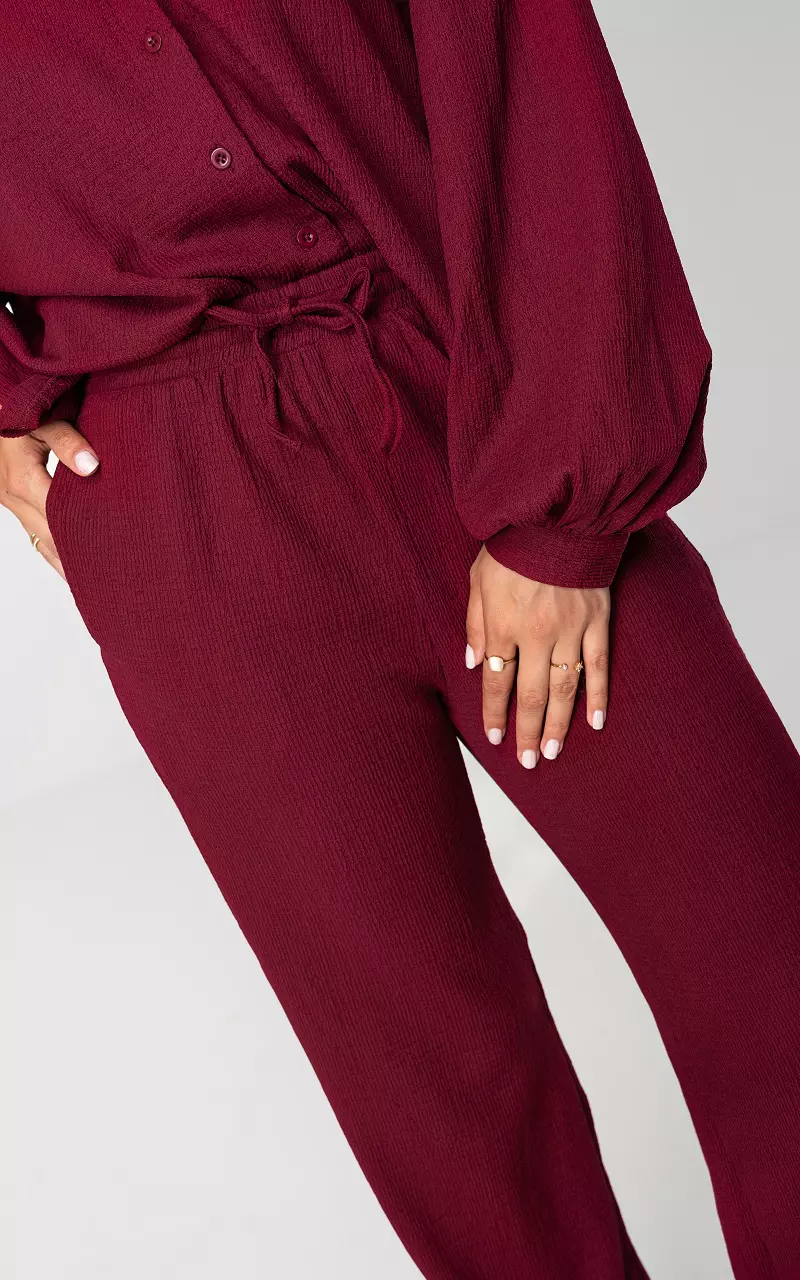 Wide leg pants Bordeaux