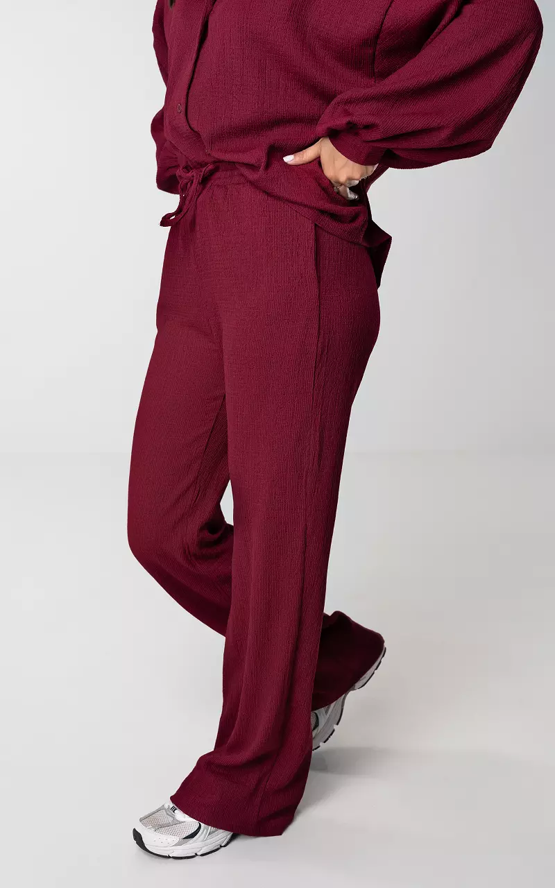 Wide leg pants Bordeaux