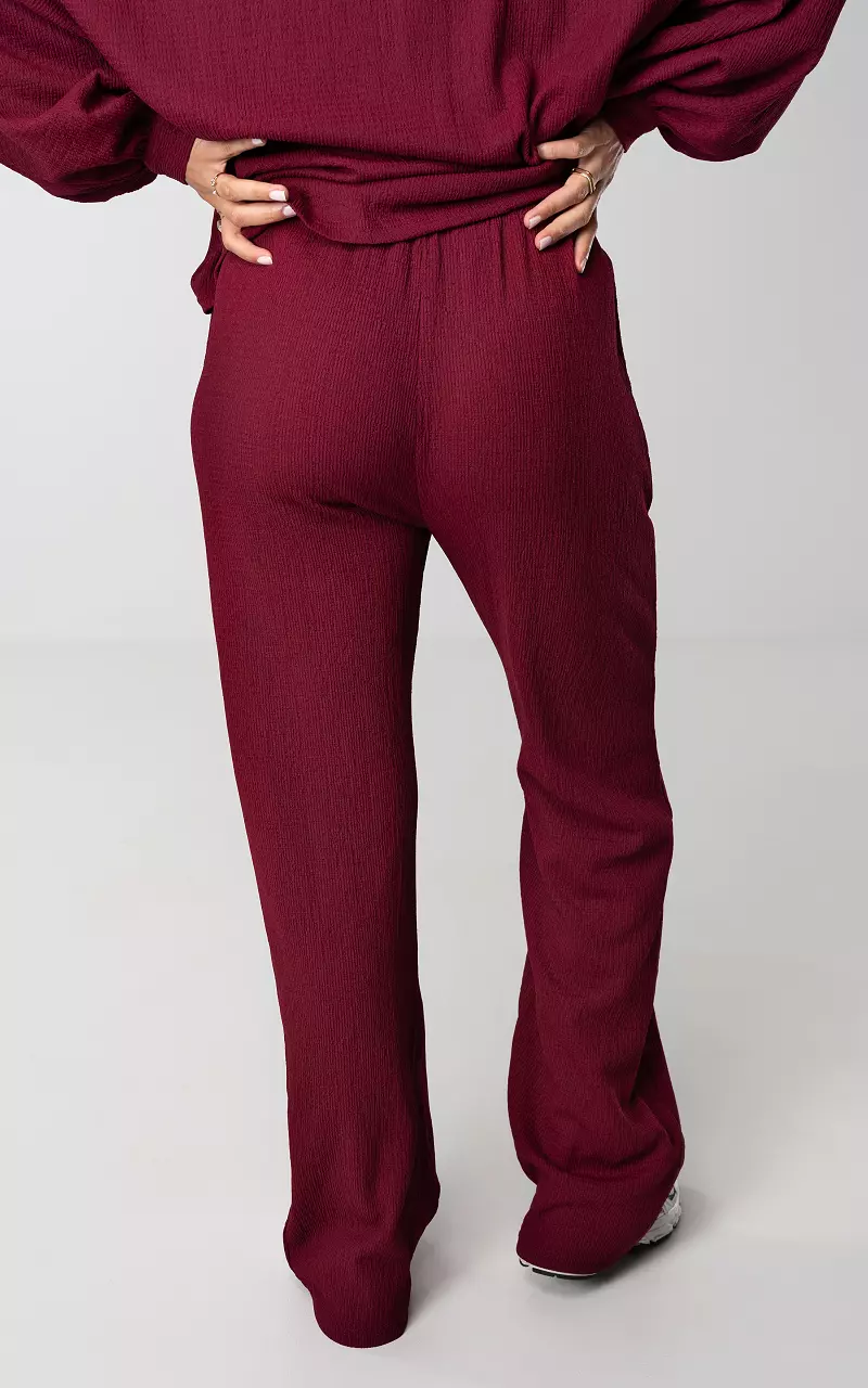 Wide leg pants Bordeaux