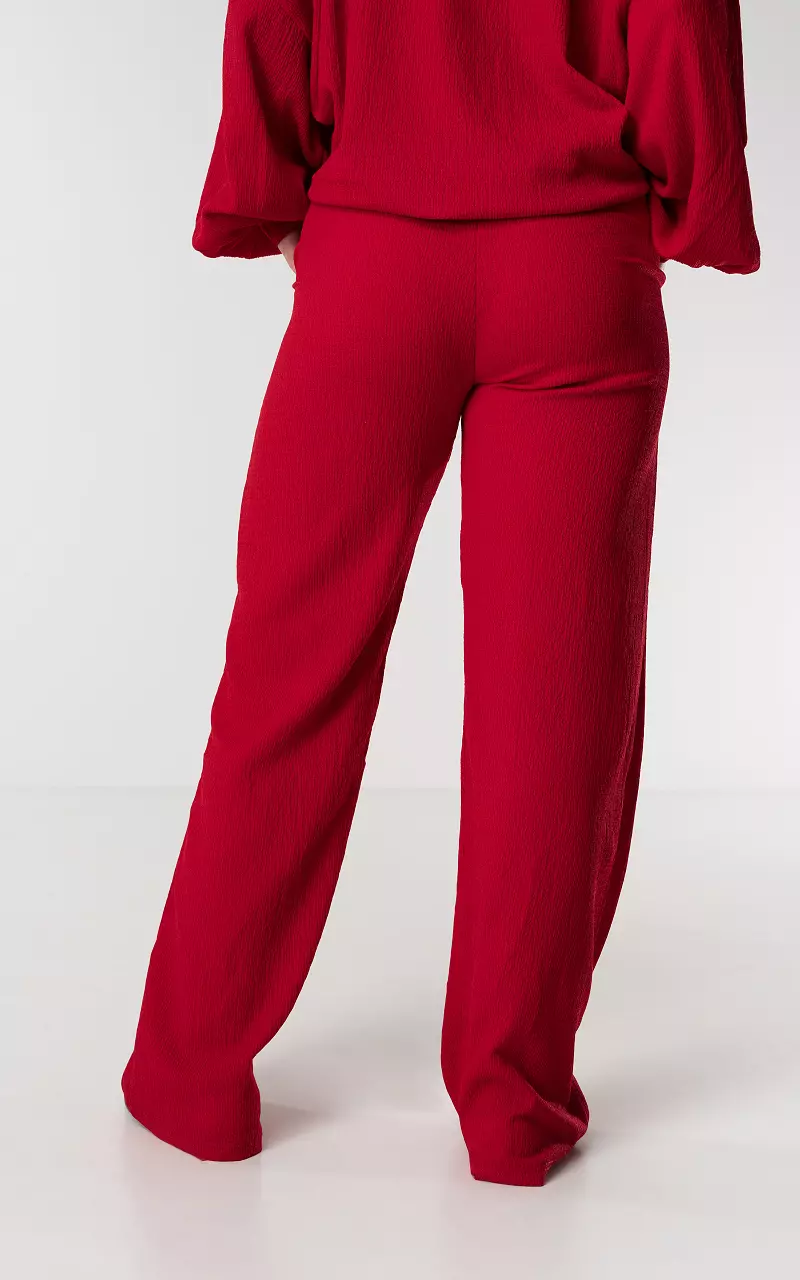Wide leg pants Red