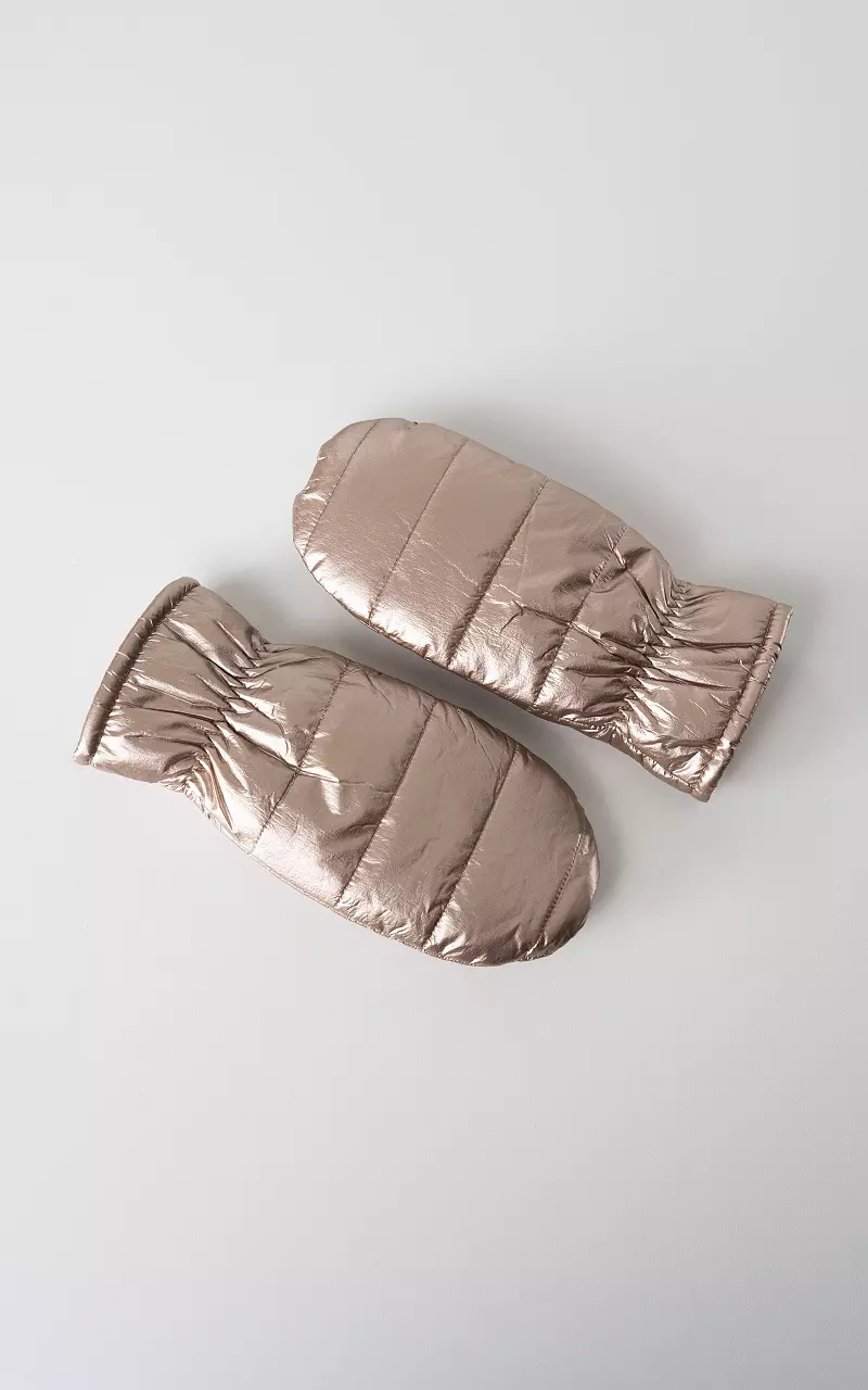 Metallic-look wanten Champagne