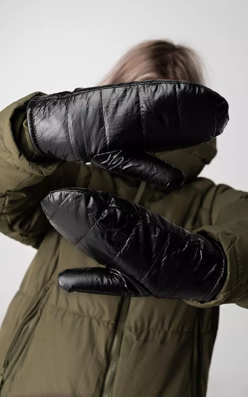 Metallic-look wanten Zwart