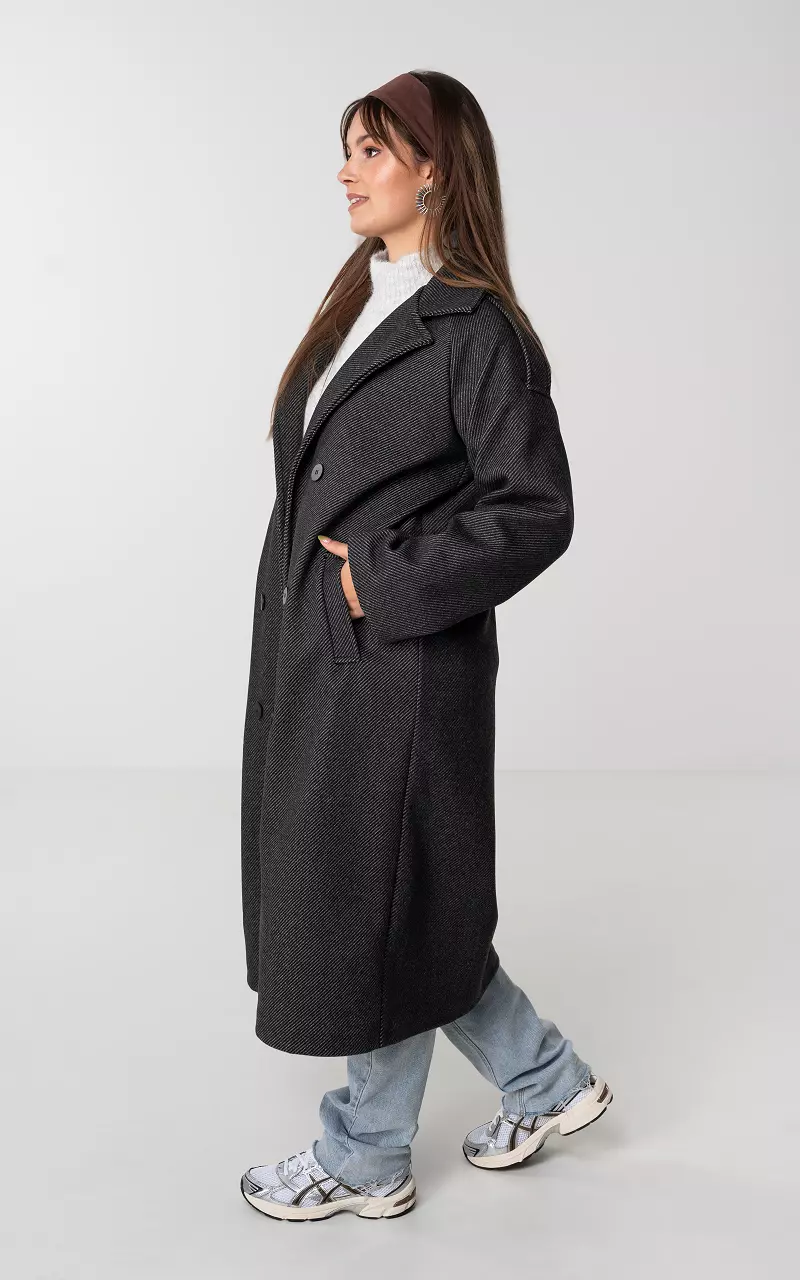 Dark grey sale duster coat