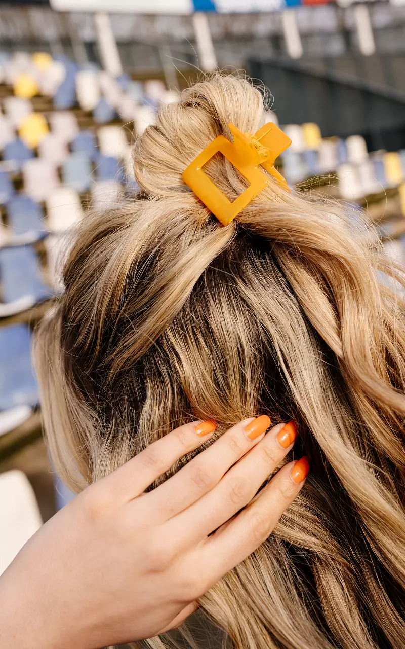 Coloured hair clip Orange