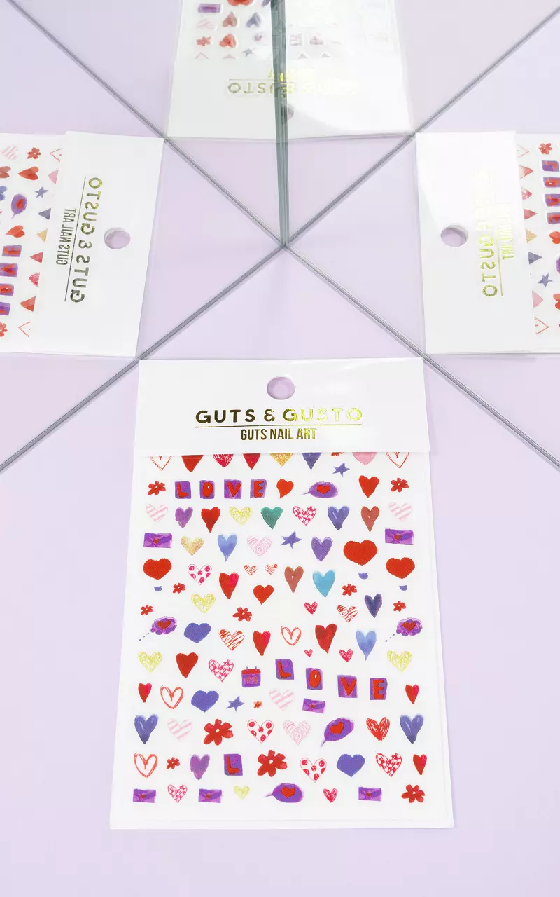 Nagelsticker Set Bunt