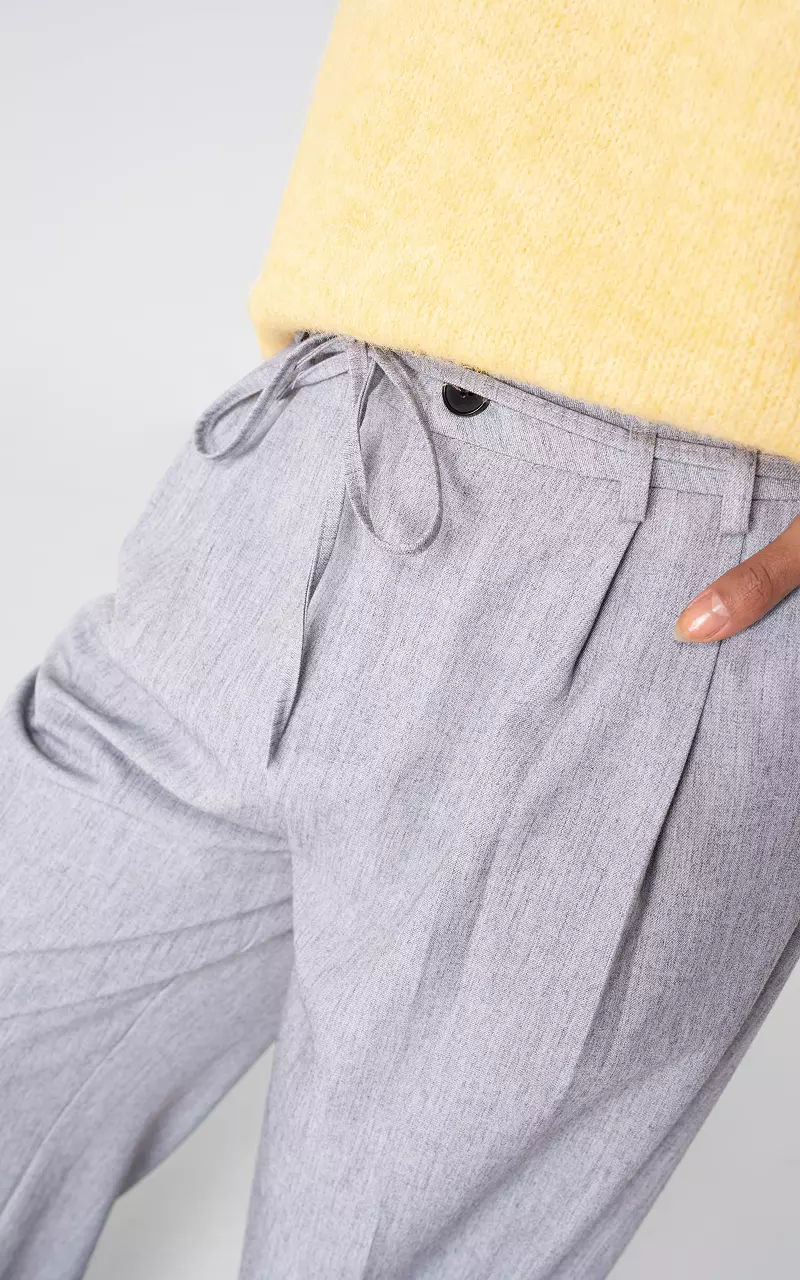 Wide leg broek Grijs