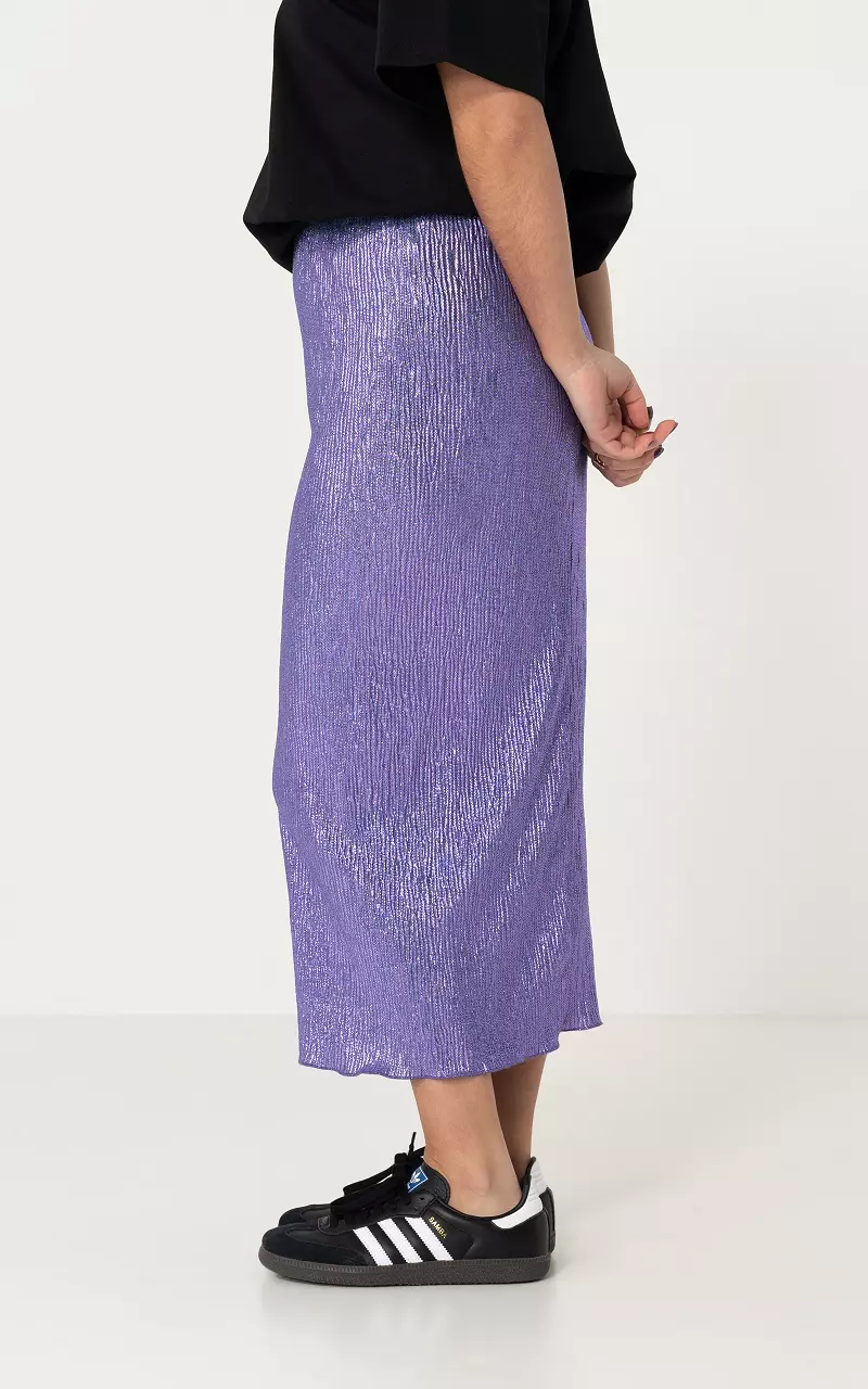 Glitterrok met elastische band Paars
