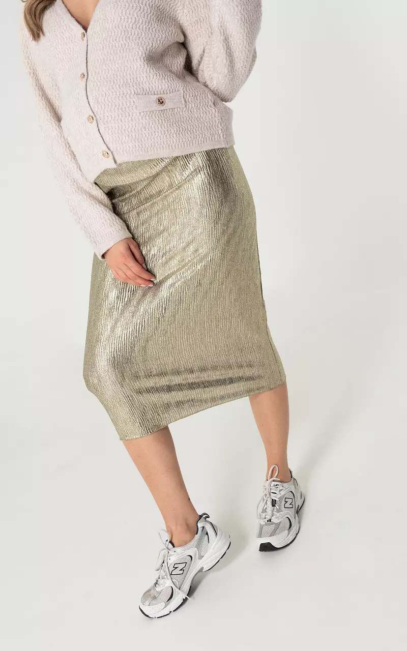 Glitterrok met elastische band Goud