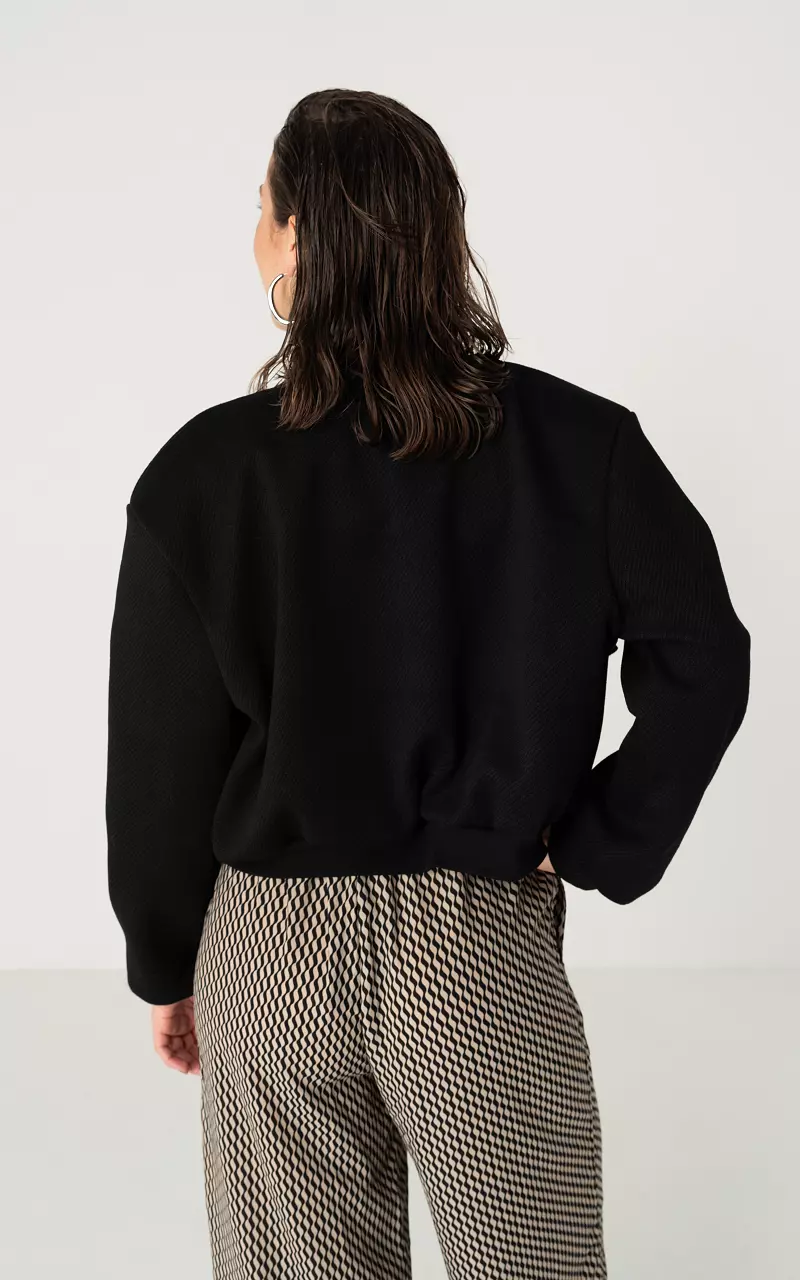 Jacket with bomber effect Black