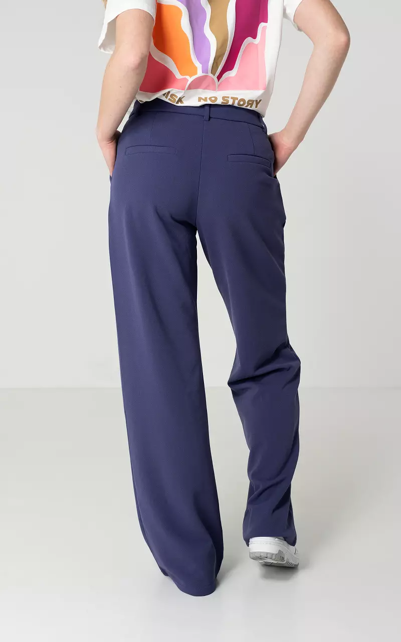 Basic wide leg trousers Blue