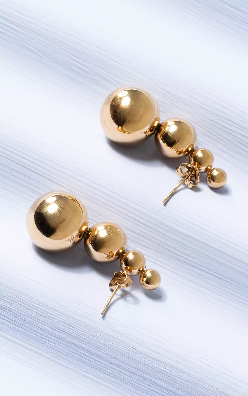Earrings made of stainless steel Gold