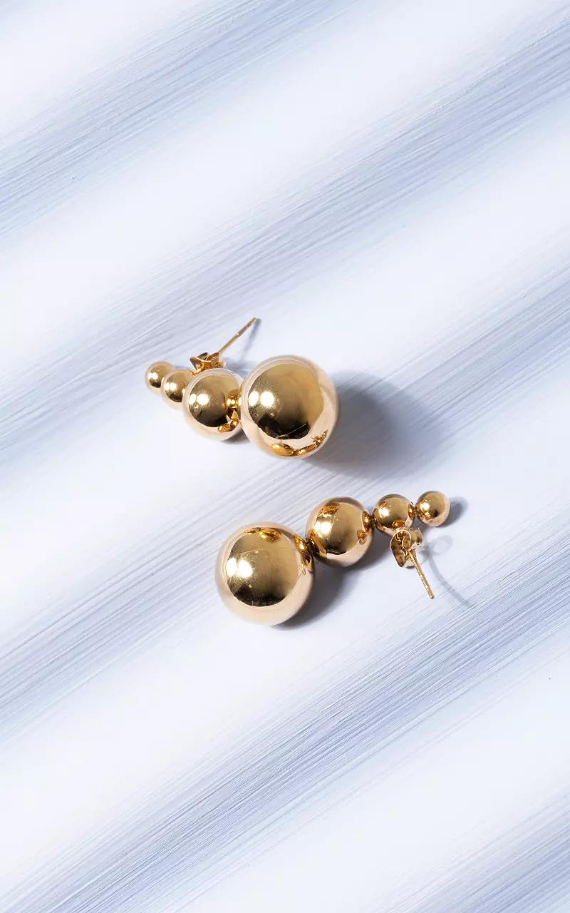 Earrings made of stainless steel Gold