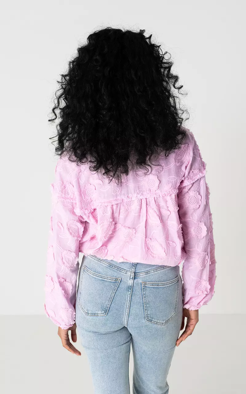 Embroidered blouse Light Pink