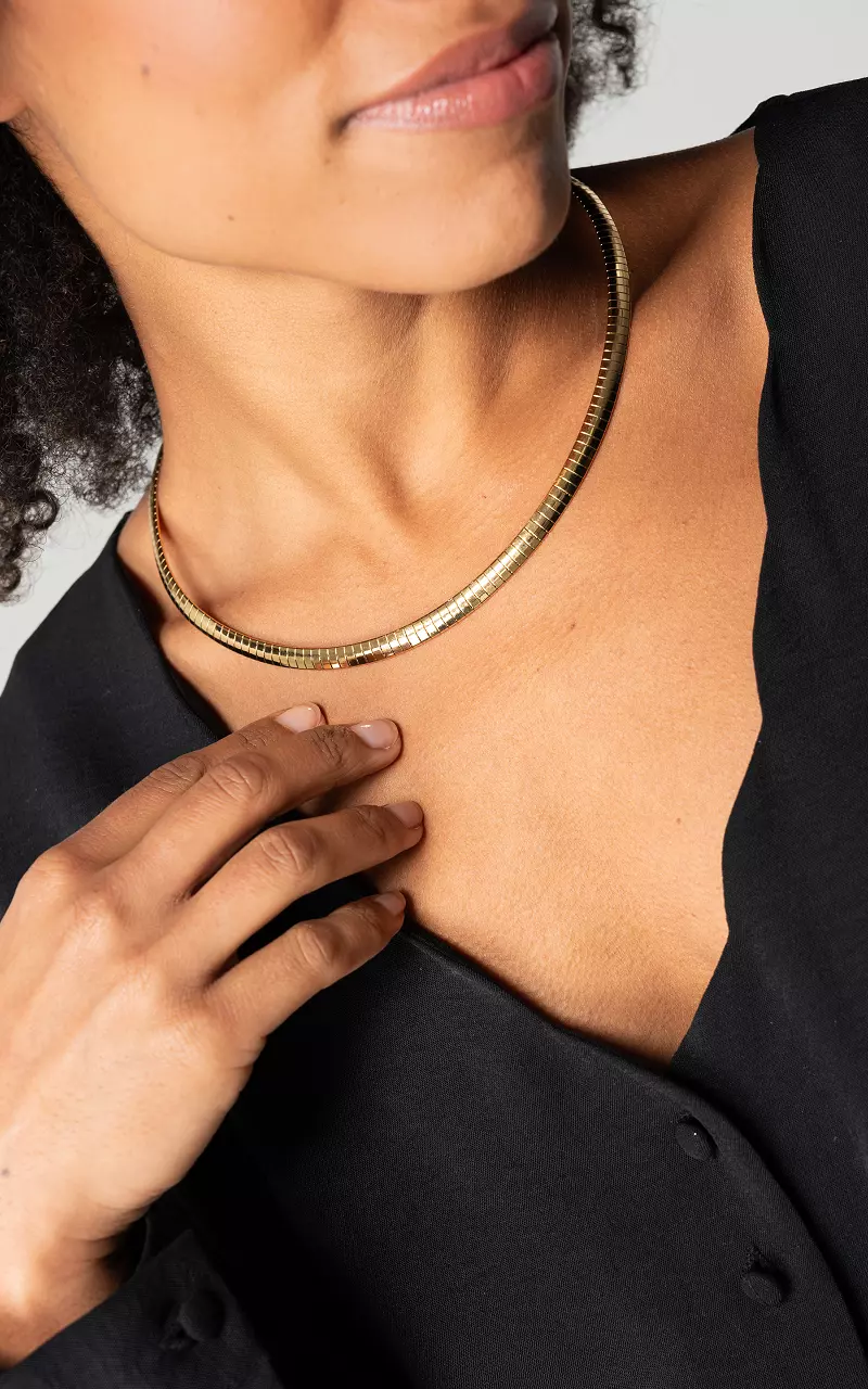 Collier réglable en acier inoxydable Or