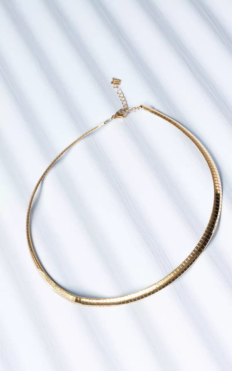 Collier réglable en acier inoxydable Or
