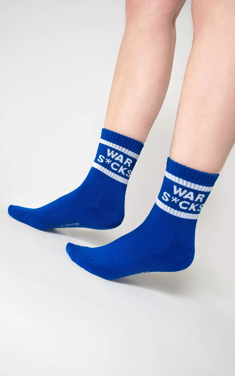 War S*cks sokken Kobalt Blauw Wit