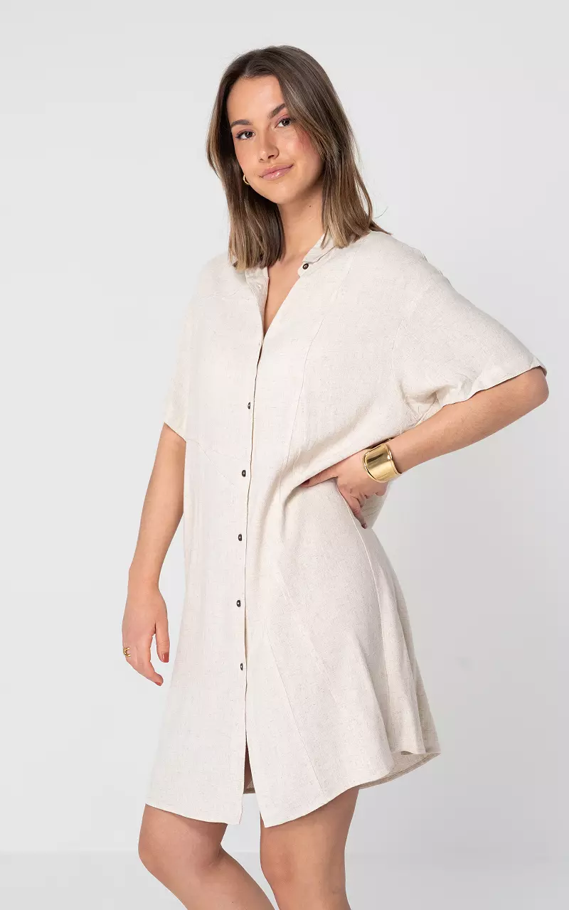 Leinenkleid zum knöpfen Clearance