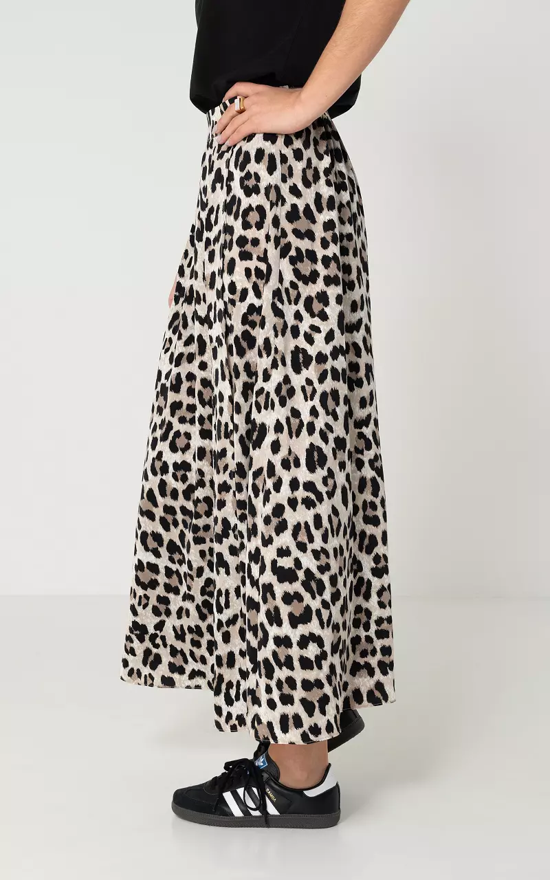 Maxi rok met split Leopard Guts Gusto GUTSGUSTO.COM