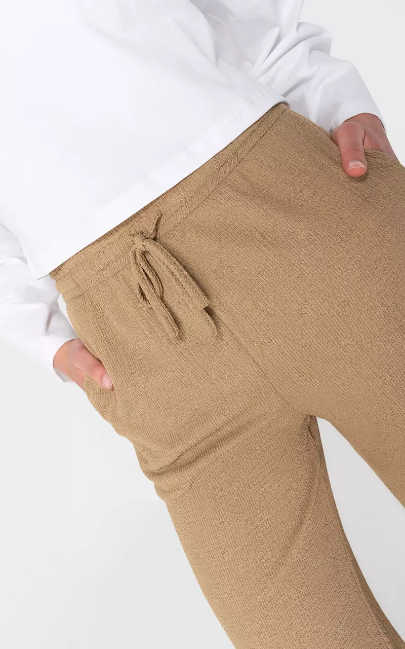 Wide leg pants Light Brown