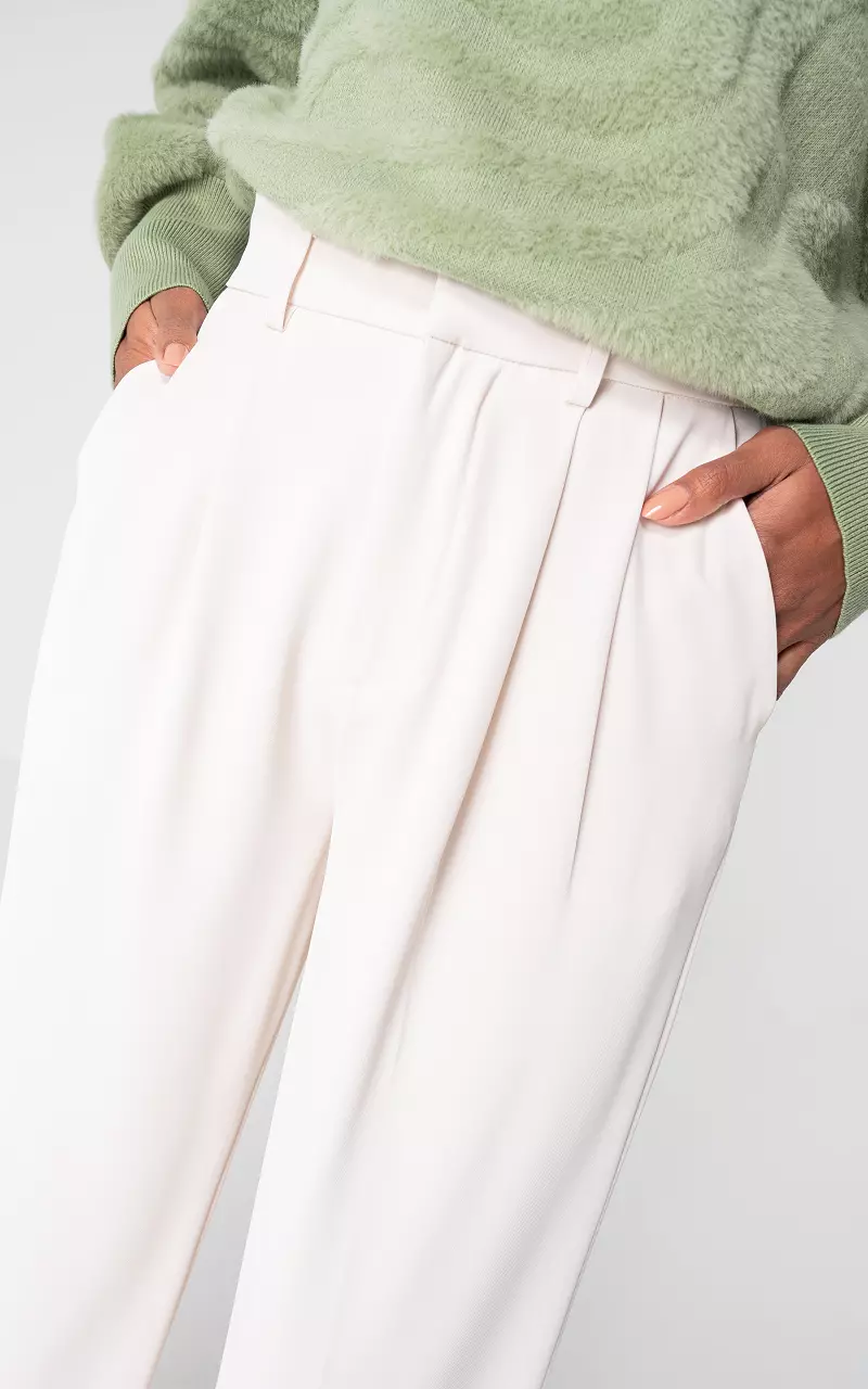 Wide leg pantalon Cream