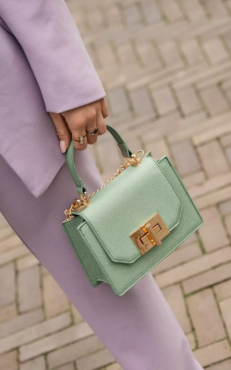 Bag with glitter details Mint