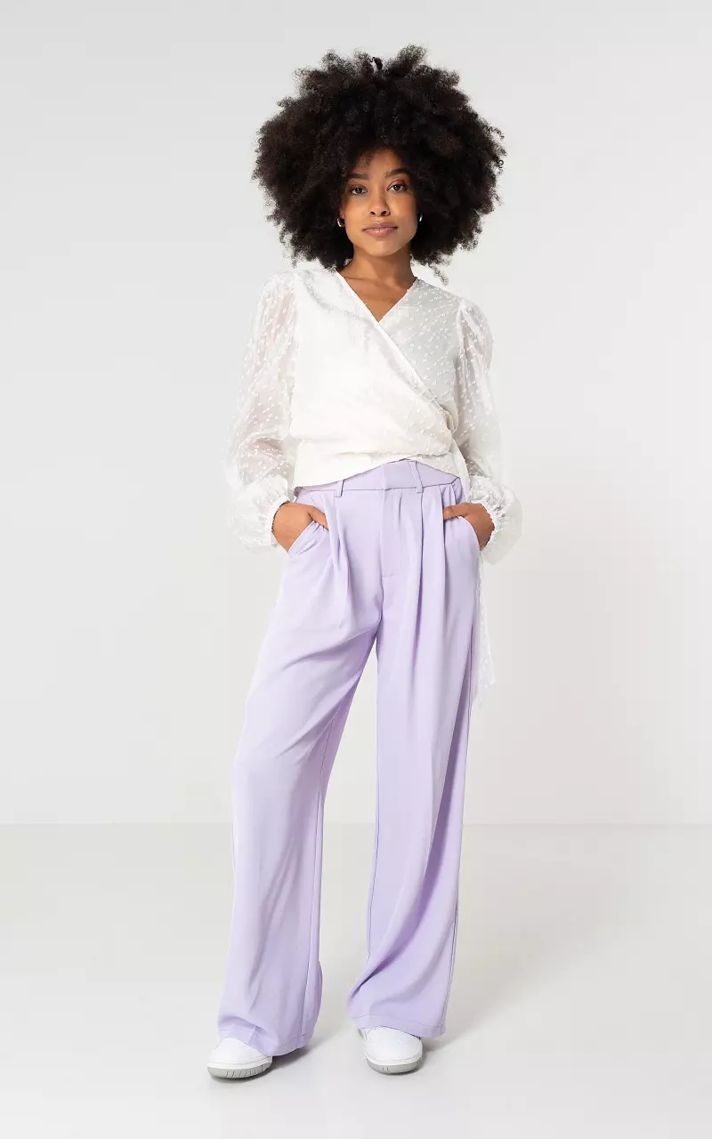 Wide leg pantalon Lilac