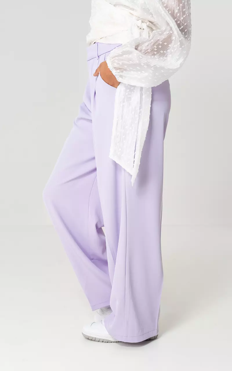 Wide leg pantalon Lilac