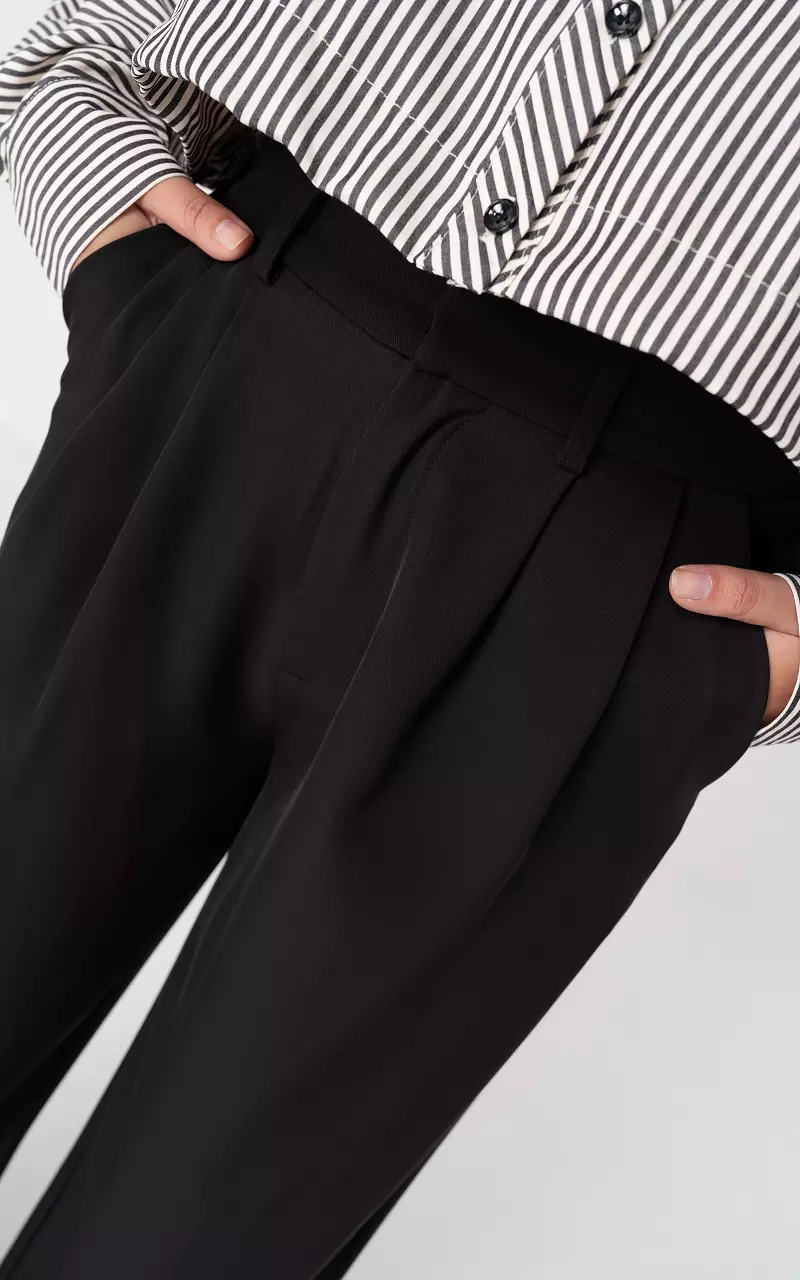 Wide leg pantalon Black