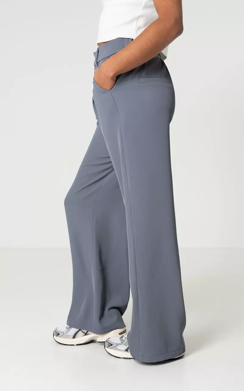 Wide leg pantalon Grey
