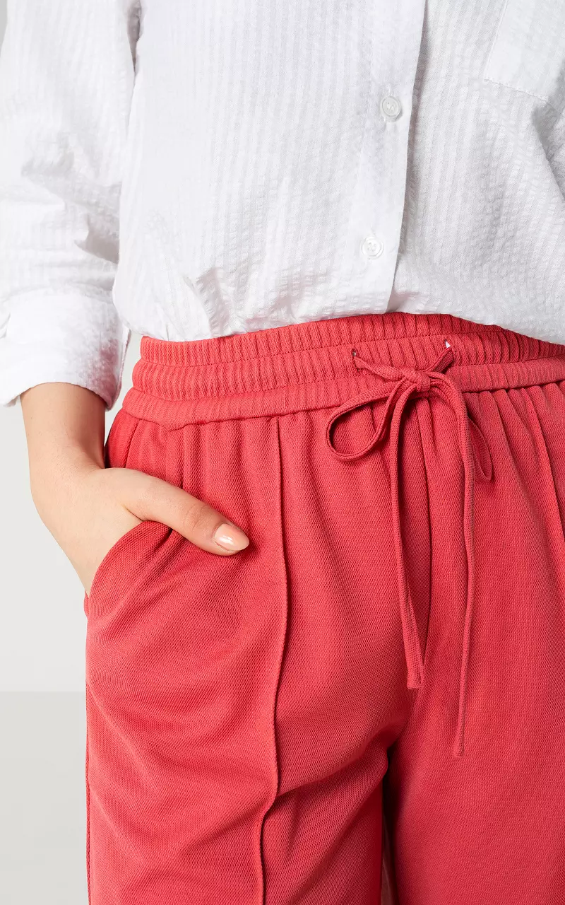 Trousers with elasticated waistband Mauve Pink