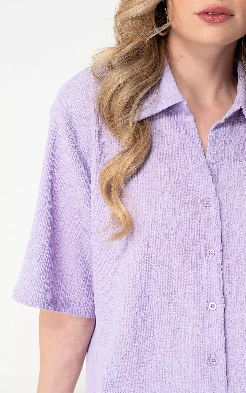 Locker fallende Bluse Flieder