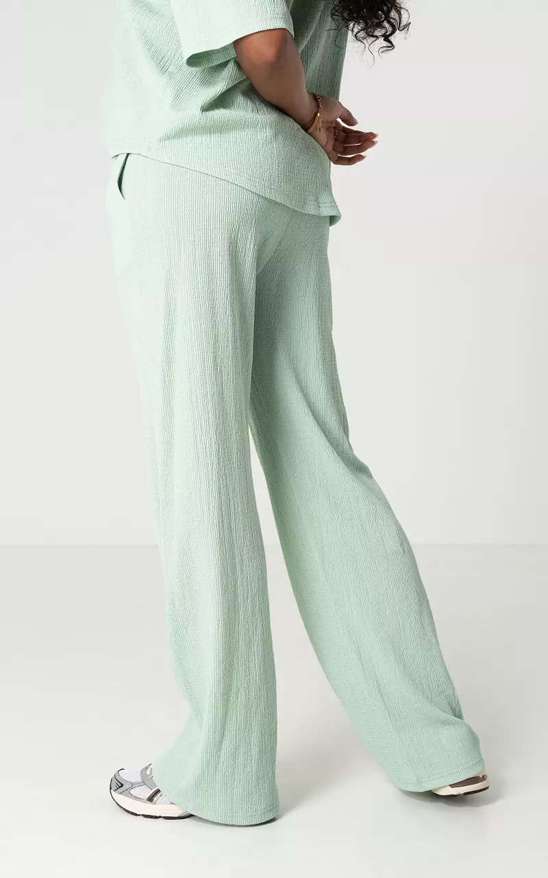 Wide leg trousers with tie Mint Guts Gusto