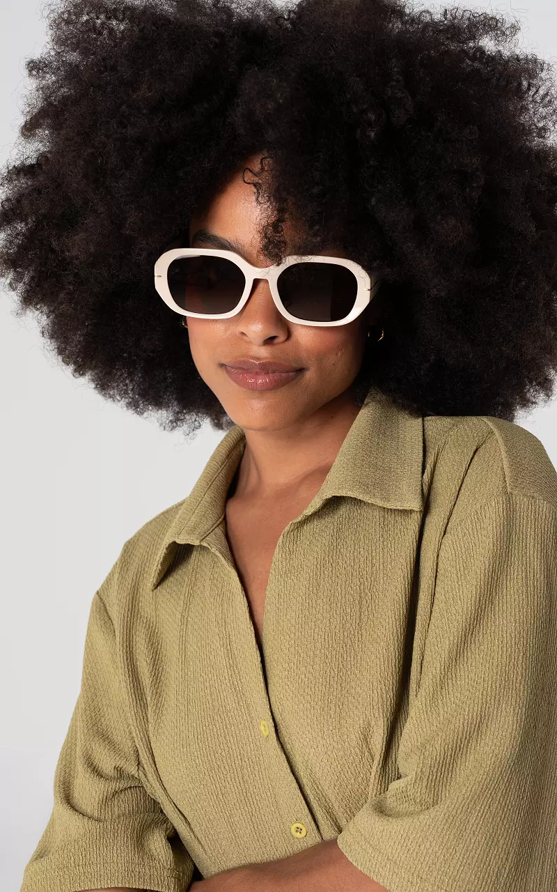 Sunglasses with polarized glasses Cream