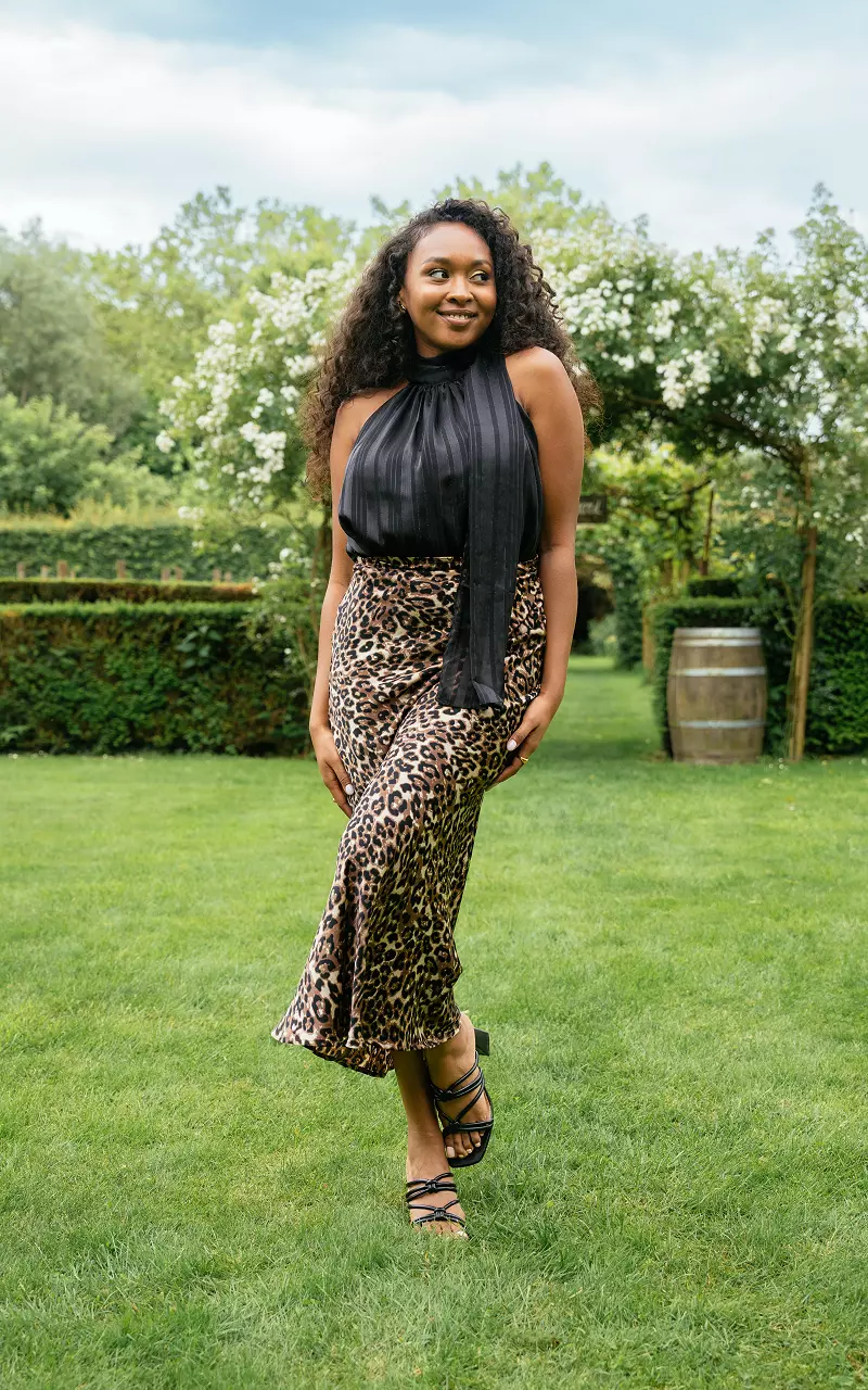 Leopard rok met rits Leopard